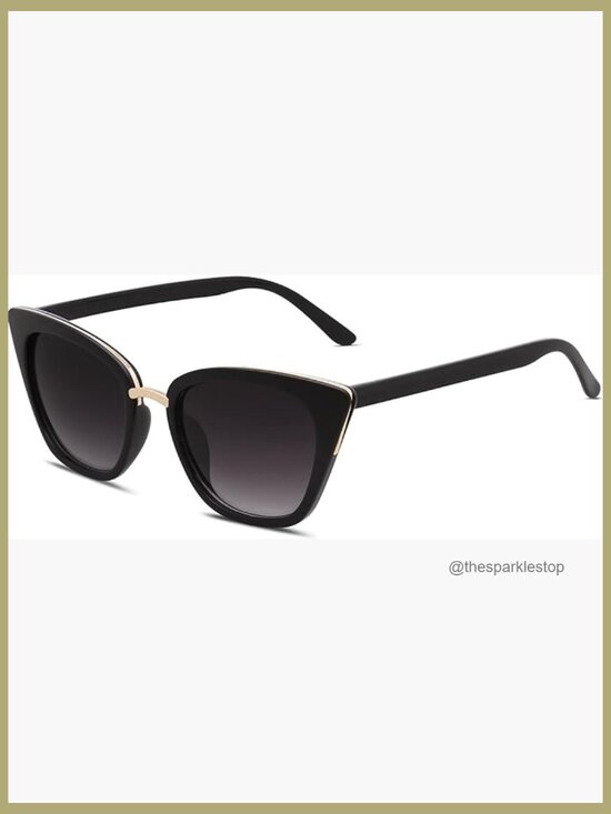 Cat Eye Sunglasses with UV400 Protection, Plastic & Metal Frame main image 4